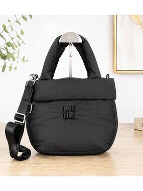 Lululemon On My Level Tote Small 5L Puffy Black Crossbody Tote Bag NWT